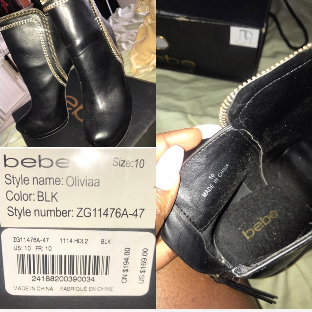 Bebe Olivia ankle boots